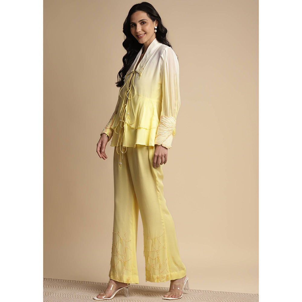 SAKSHI KHETTERPAL Sunshine Ombre Tie Up Co-Ord (Set of 2)