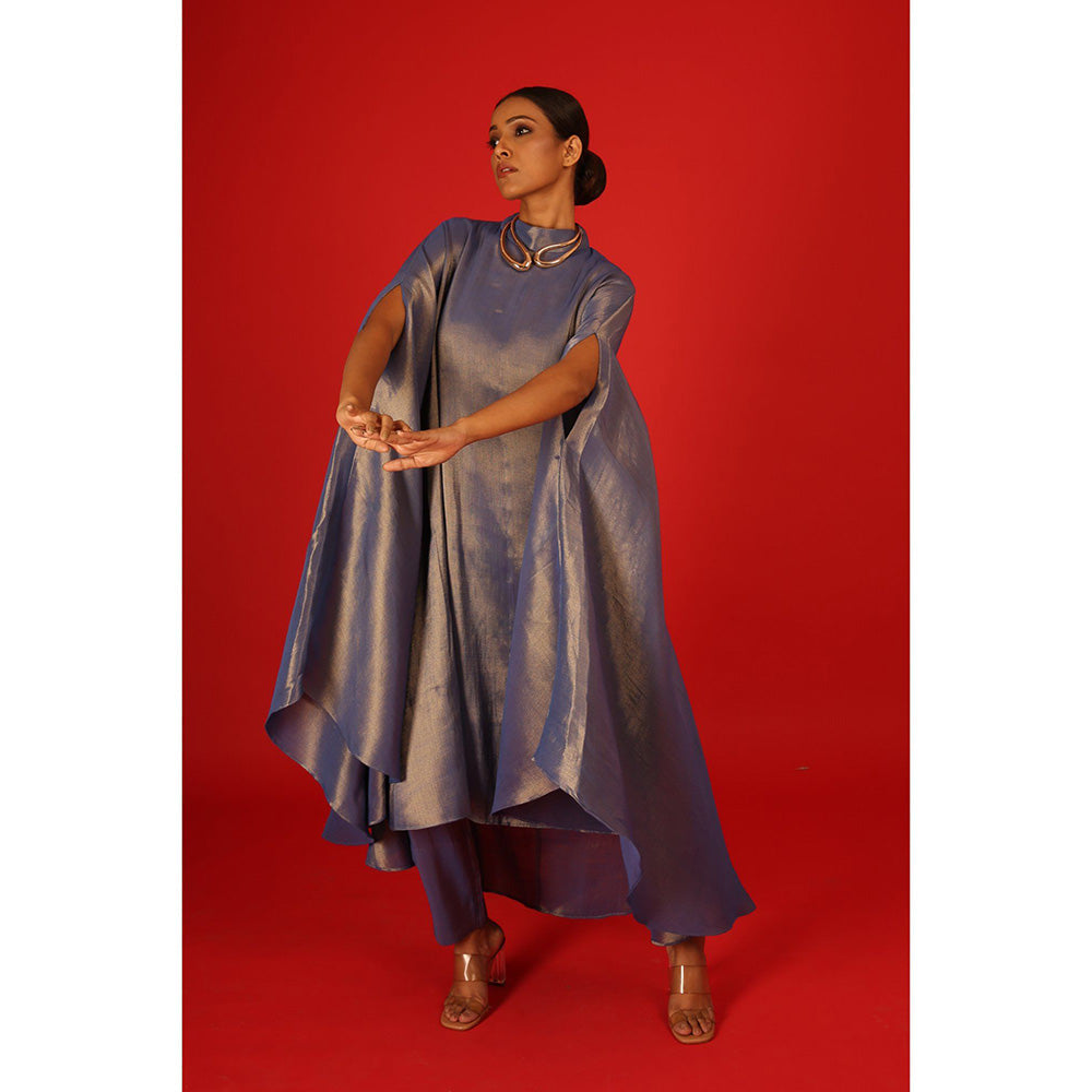 Saksham & Neharicka Kaftan Style In Tissue with Pant (Set of 2)