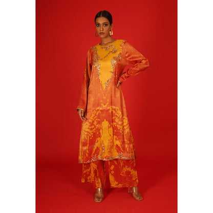 Saksham & Neharicka Ebru In Tissue Co-Ord (Set of 2)