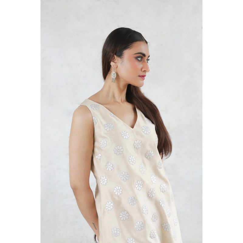 Saksham & Neharicka Beige Rupa Co-Ord (Set of 2)