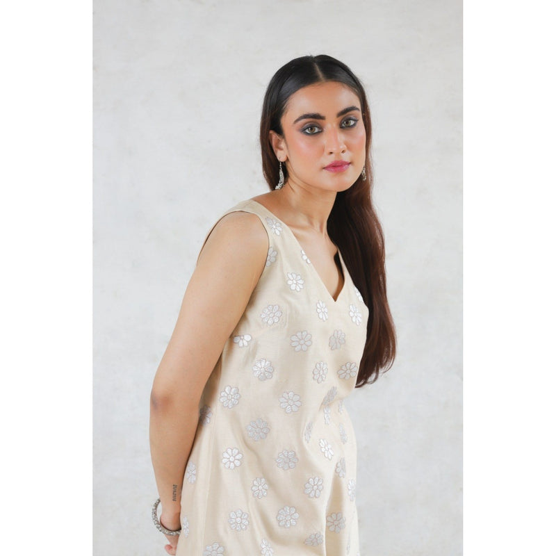 Saksham & Neharicka Beige Rupa Co-Ord (Set of 2)