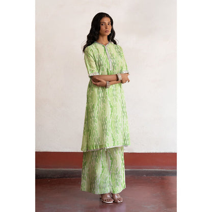Saksham & Neharicka Green Harika Kurta