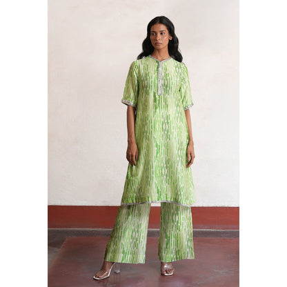 Saksham & Neharicka Green Harika Kurta