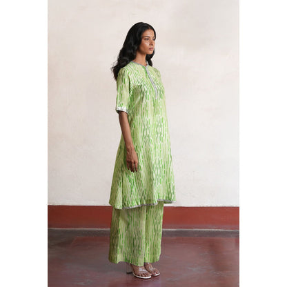 Saksham & Neharicka Green Harika Kurta