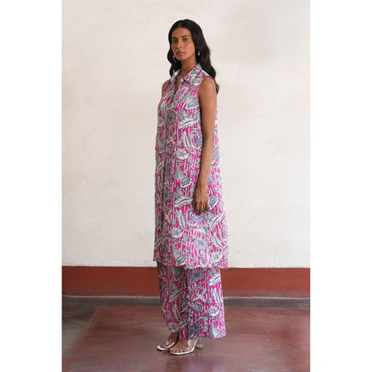 Saksham & Neharicka Pink Vidhi Kurta
