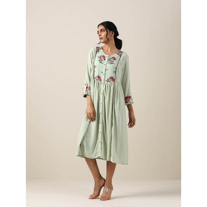 Samvrih Green Dress