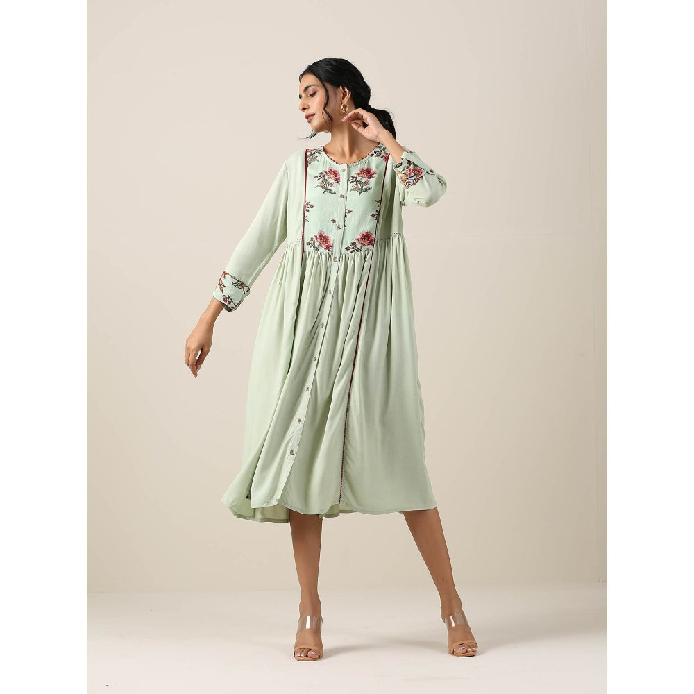 Samvrih Green Dress