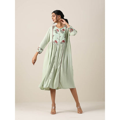 Samvrih Green Dress