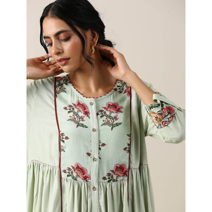 Samvrih Green Dress