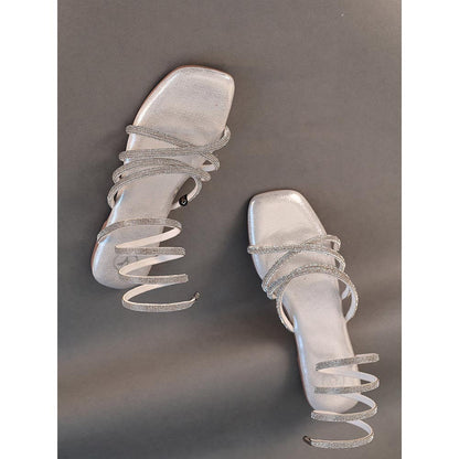 Sana K Luxurious Footwear Silver Spring Flat Sandals