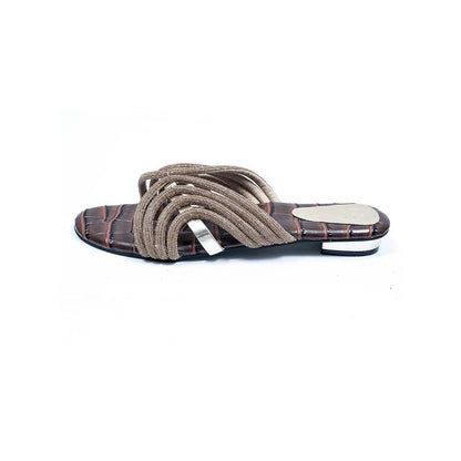 Sana K Luxurious Footwear Brown Gema Sandals