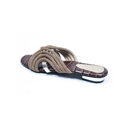 Sana K Luxurious Footwear Brown Gema Sandals