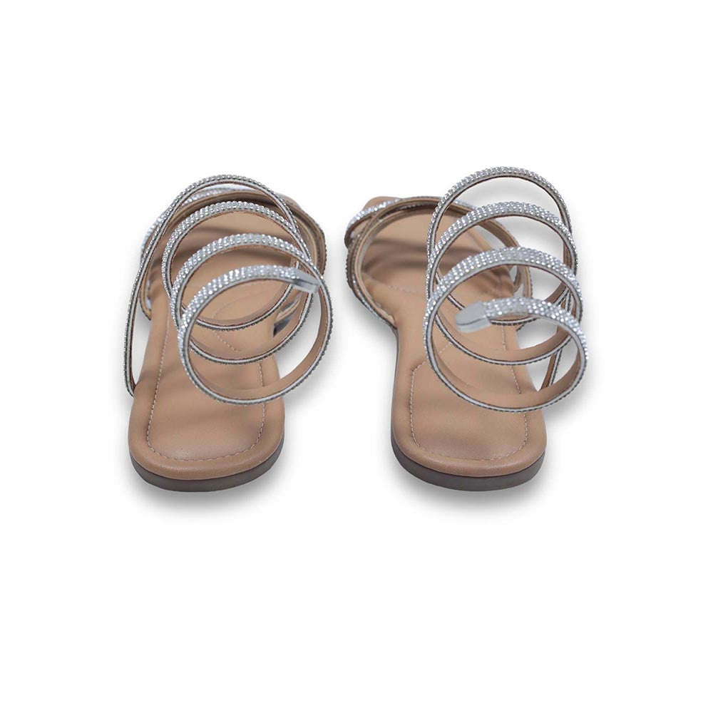 Sana K Luxurious Footwear Nude Beige Leather Square Toe Casual Flats