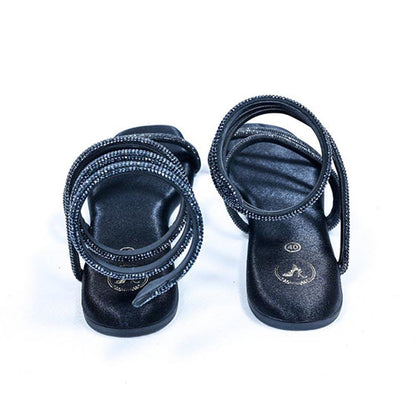Sana K Luxurious Footwear Black Panther Square Toe Vegan Suede Flats