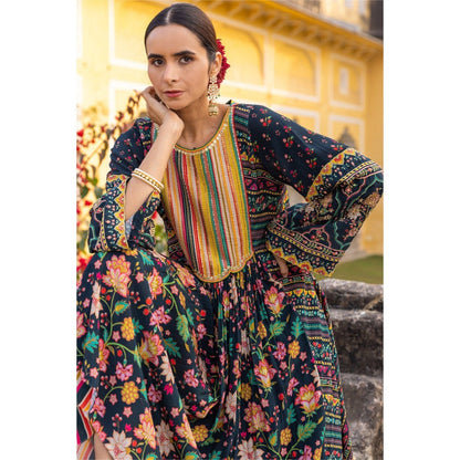 Sandhya Shah Green Zeal Kurta Palazzo (Set of 2)