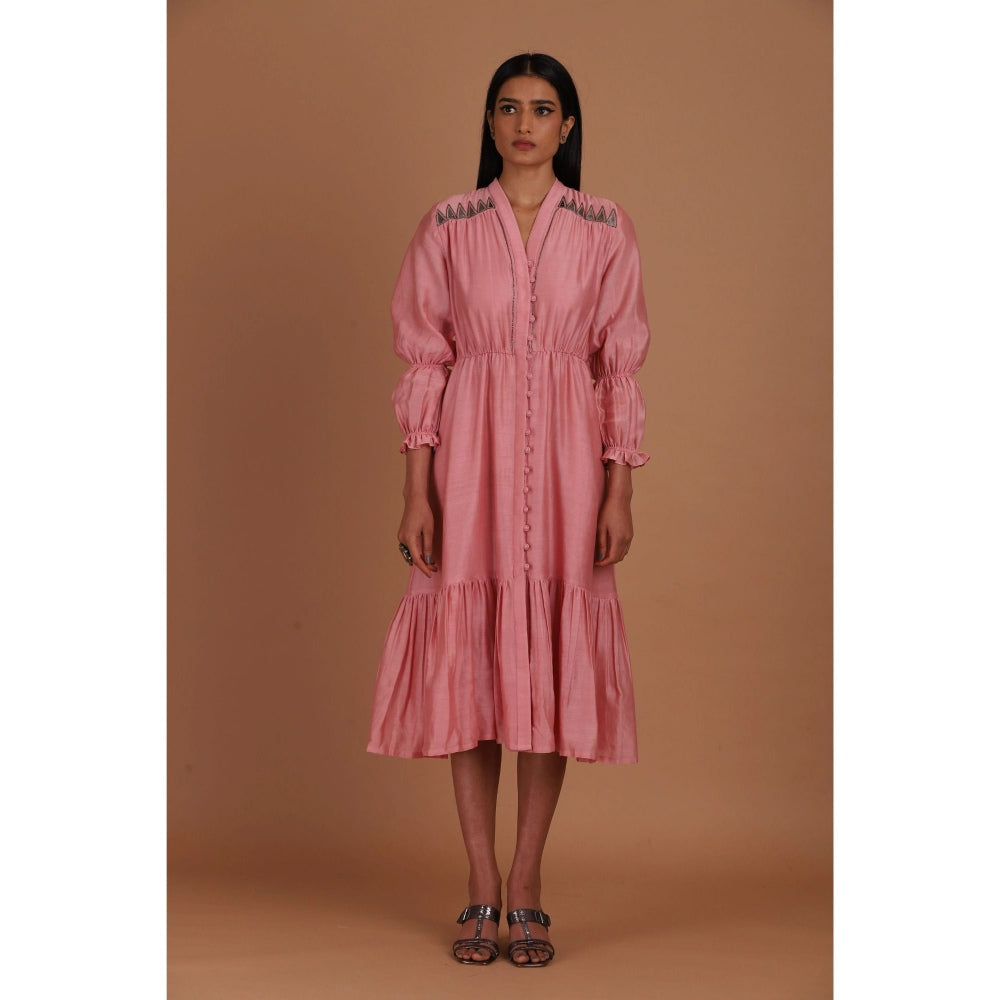 Sandhya Shah Pink Cotton Candy Dress