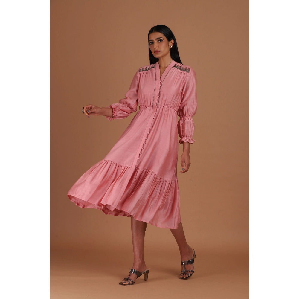 Sandhya Shah Pink Cotton Candy Dress