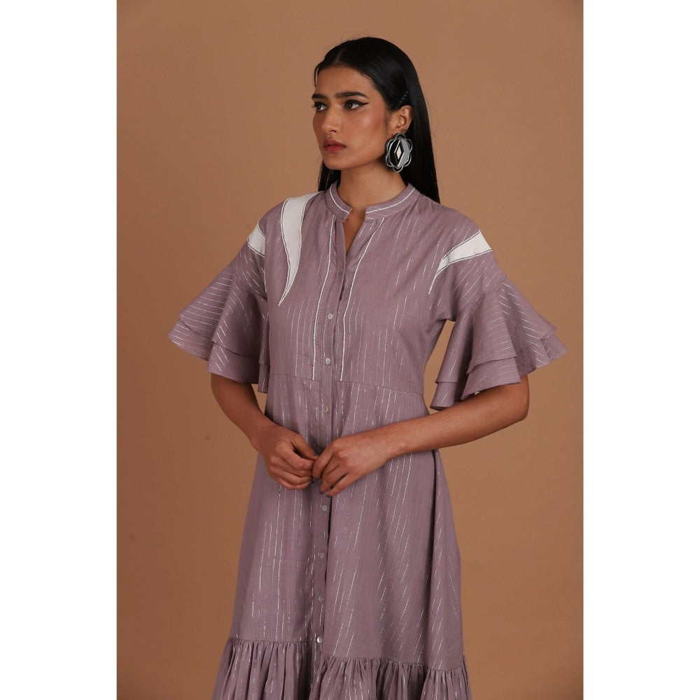 Sandhya Shah Lavender Bloom Dress