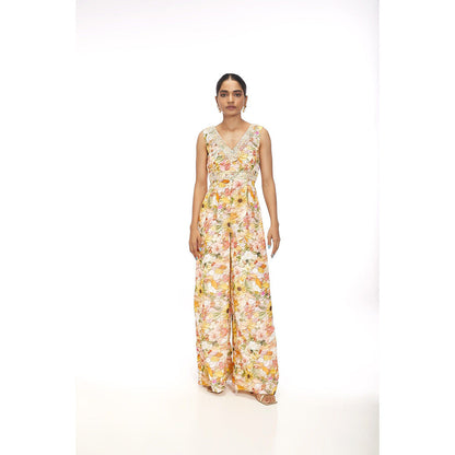 SAYAANIKA Leah Floral Embellished Jumpsuit
