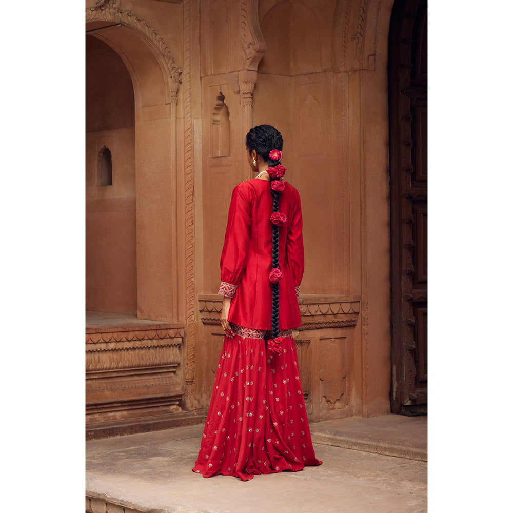 Seema Anand Adab Kurta with Sharara (Set of 2)