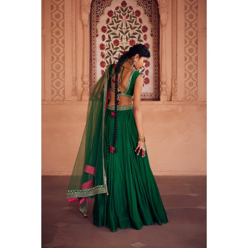 Seema Anand Farah Lehenga with Choli and Dupatta (Set of 3)