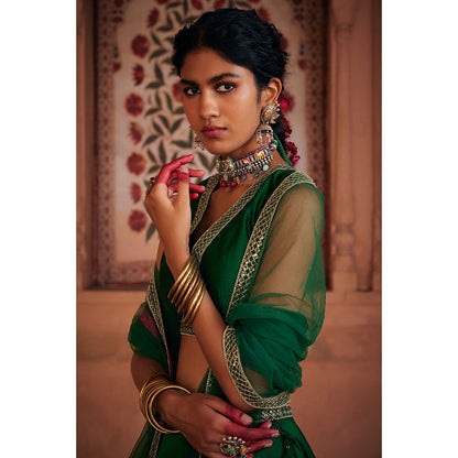 Seema Anand Farah Lehenga with Choli and Dupatta (Set of 3)