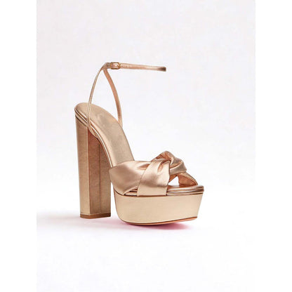 SEPHYR Women Rose Gold Sandal Heels
