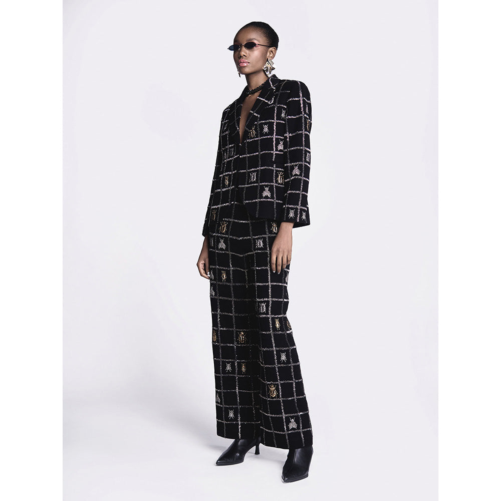 Shahin Mannan Insect Embroidered Co-Ord (Set of 2)