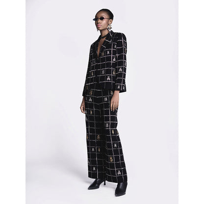 Shahin Mannan Insect Embroidered Co-Ord (Set of 2)