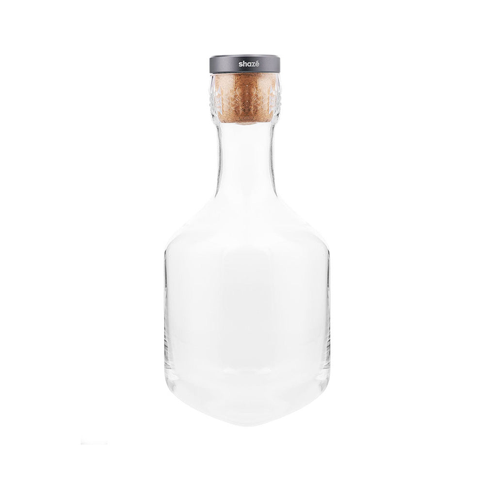 Shaze Grey Cage Decanter Gunmetal - For Wine Liquor Scotch Bourbon Vodka - 1000 Ml