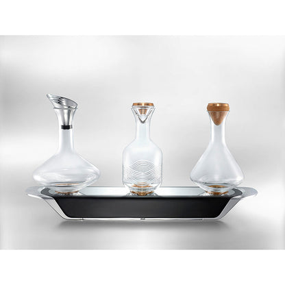 Shaze Walnut Trilogy Bar Table (3 Decanter)