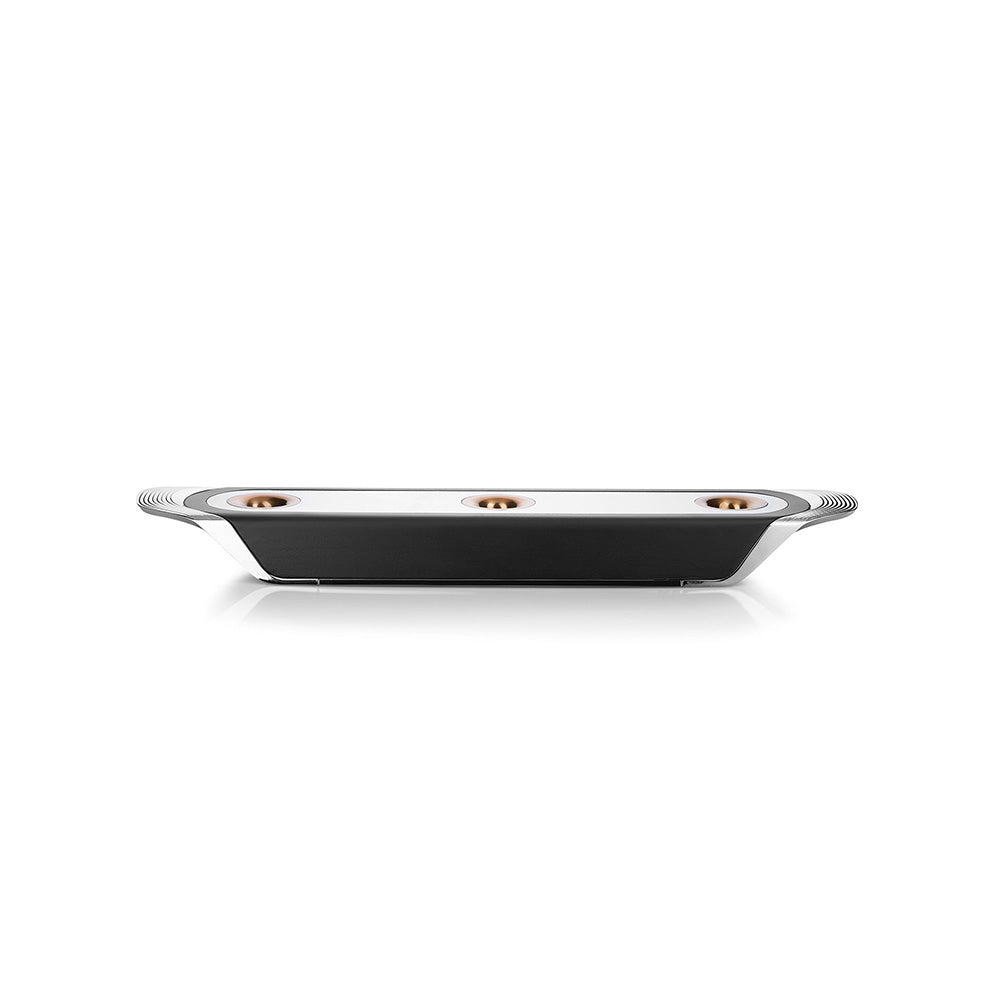 Shaze Walnut Trilogy Bar Table (3 Decanter)
