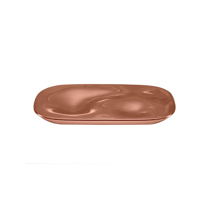 Shaze The Flow Stainless Steel Platter - Rose Gold