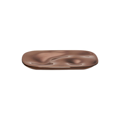 Shaze The Flow Stainless Steel Platter - Rose Gold