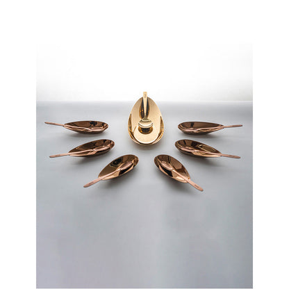Shaze Stainless Steel The Comet Serving Tray