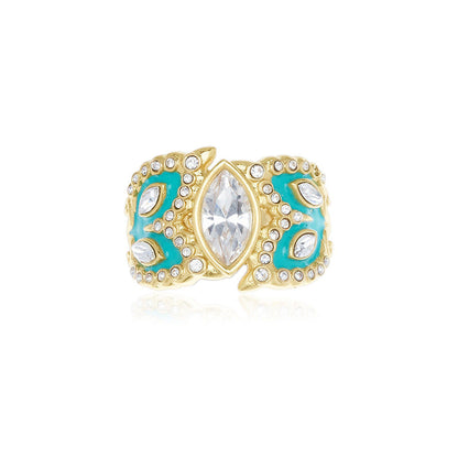Shaze Verona Classic Green Ring