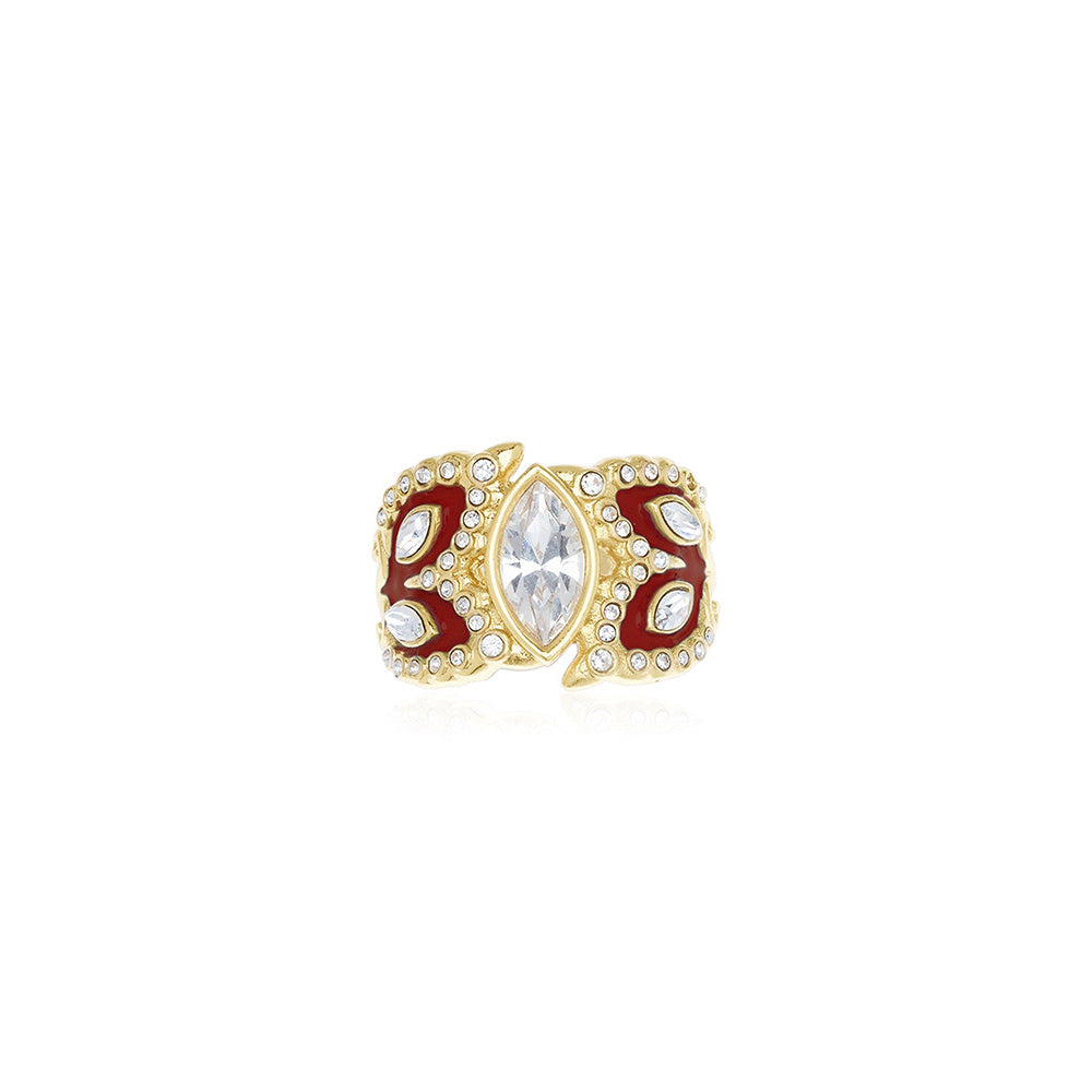 Shaze Verona Classic Maroon Ring