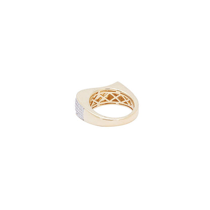 Shaze Classic Unique Ring Made of Brass Cubic Zirconina Stones Ring Size 7