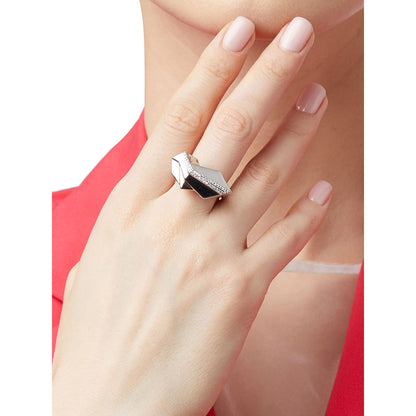 Shaze Cognizant Minimal Ring Made of Brass Cubic Zirconina Stones Ring Size 7