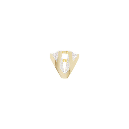 Shaze Metropolitan Studded Cubic Zirconina Ring Size 7