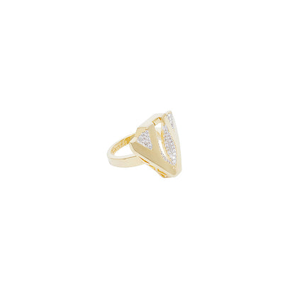 Shaze Metropolitan Studded Cubic Zirconina Ring Size 7