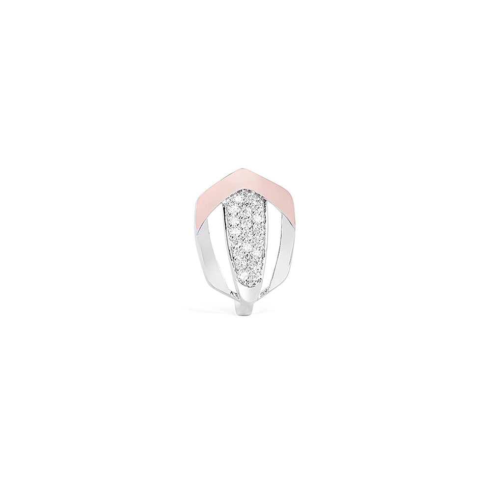 Shaze Mondain Cocktail Ring Made of Brass Cubic Zirconina Stones Ring Size 6