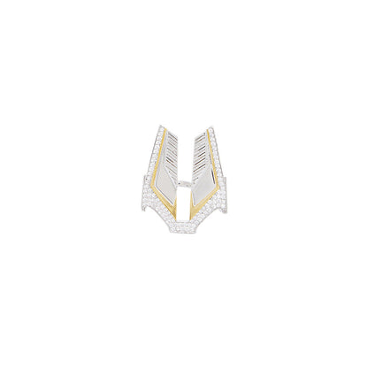 Shaze Neoteric Statement Cubic Zirconina Stones Ring Size 8