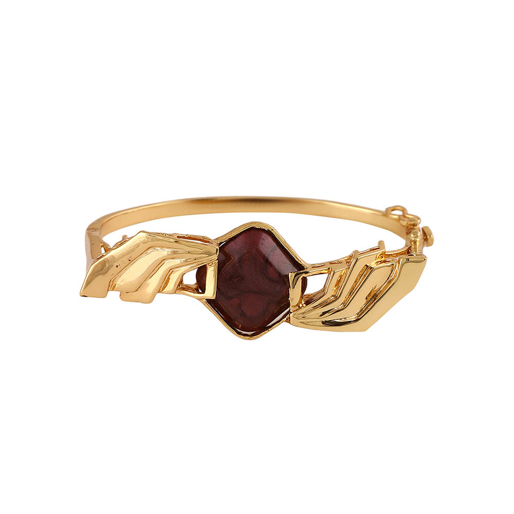 Shaze Brown Snitch Gold Plated Obscurus Bracelet