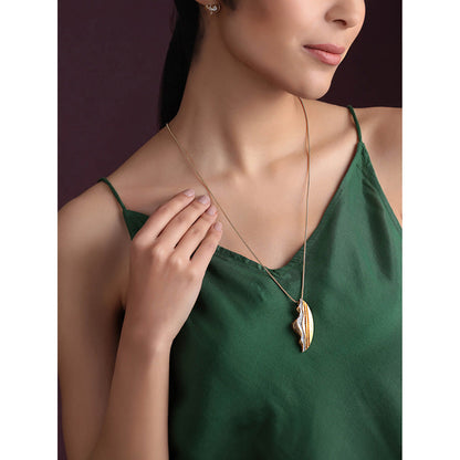 Shaze Cubic Zirconia Gold Plated Pendant