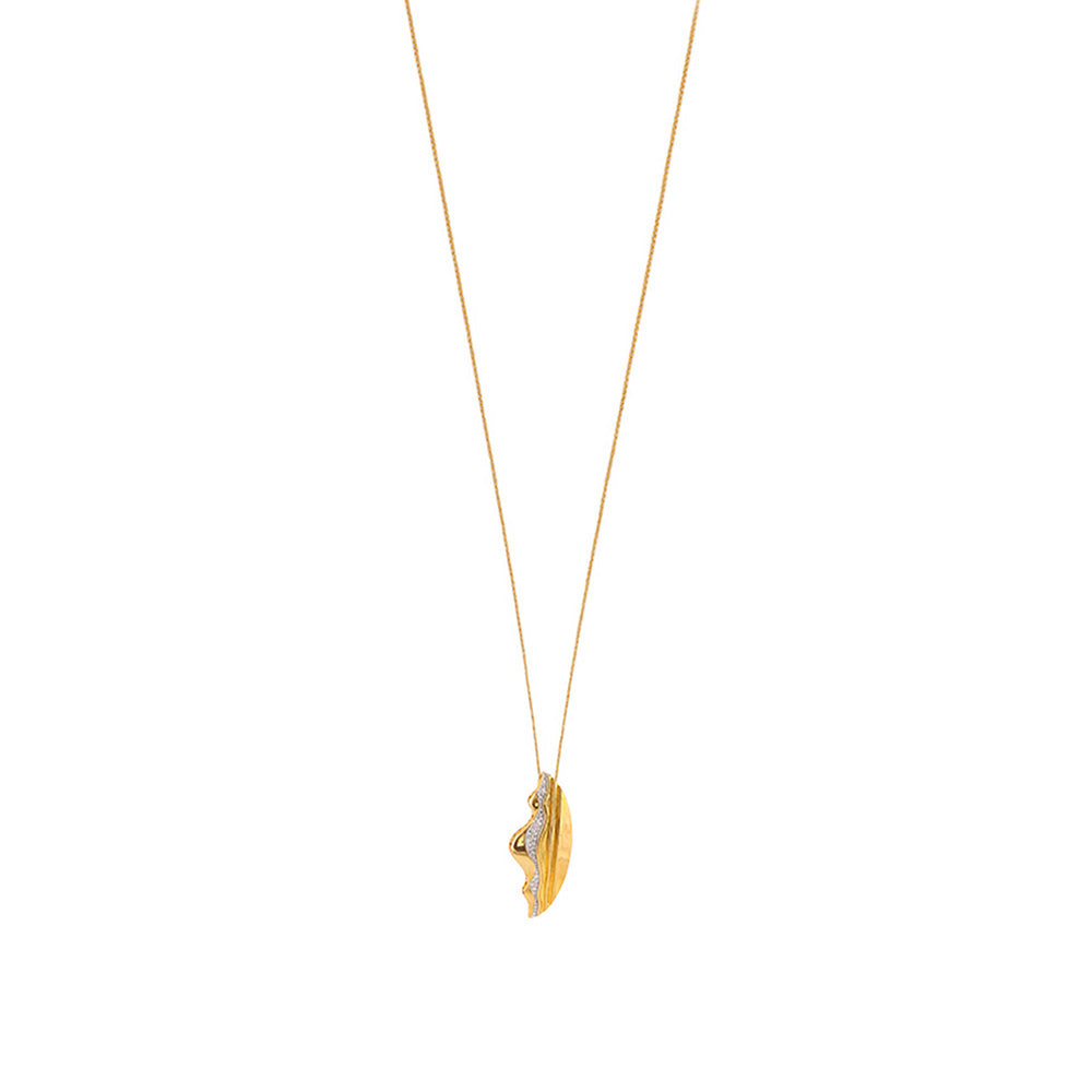 Shaze Cubic Zirconia Gold Plated Pendant