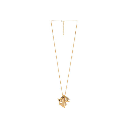 Shaze Cubic Zirconia Gold Plated Hide And Seek Pendant