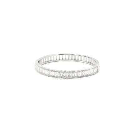 Shaze Ursa Silver White Stone Bracelet