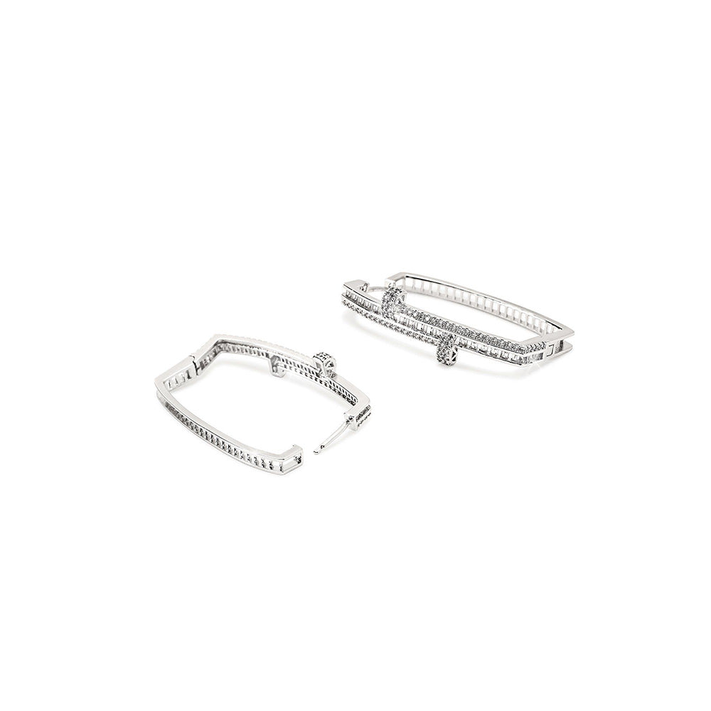 Shaze Dusk Fire Hoops Earrings
