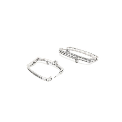 Shaze Dusk Fire Hoops Earrings